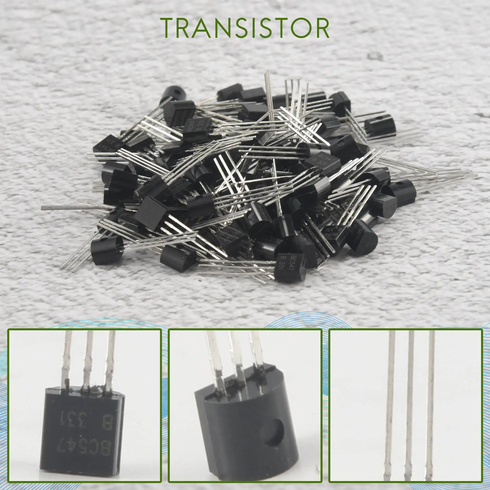 A46U 100pcs BC547 TO-92 NPN transistor