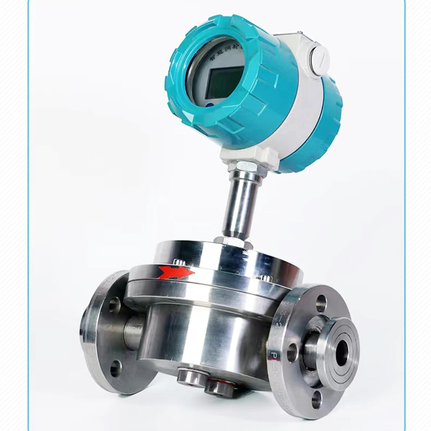 1'' DN25 0.5% Accuracy 24VDC SS304 Digital Diesel Fuel Oil Flujometro Flowmeter Petroleum Gasoline Oval Gear Flow Meter