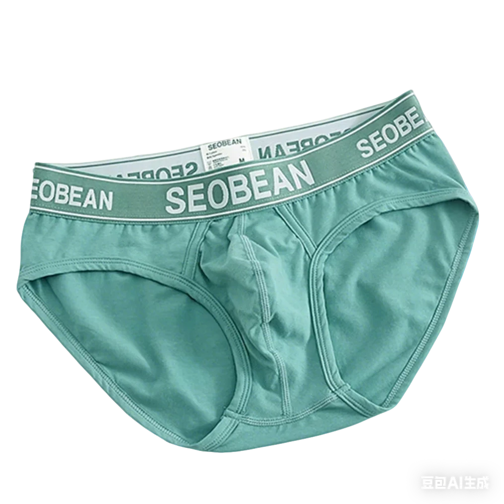 Cotton Bulge Brief for Men Sexy Low-rise U Convex Pouch Underwear Macaron Color Breathable Comfortable Sweat Absorption Knickers
