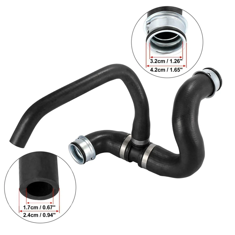 2X 9065011482 Car Lower Radiator Coolant Hose For Mercedes-Benz Sprinter 3500 2014-2017