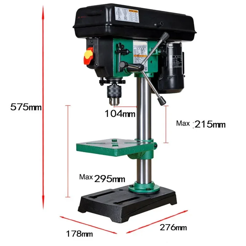 

New Large 8 Inch Pure Copper Wire Speed Control Bench Drill HD2000 Drilling Machine Desktop Bench Drill Woodworking Bench Drill