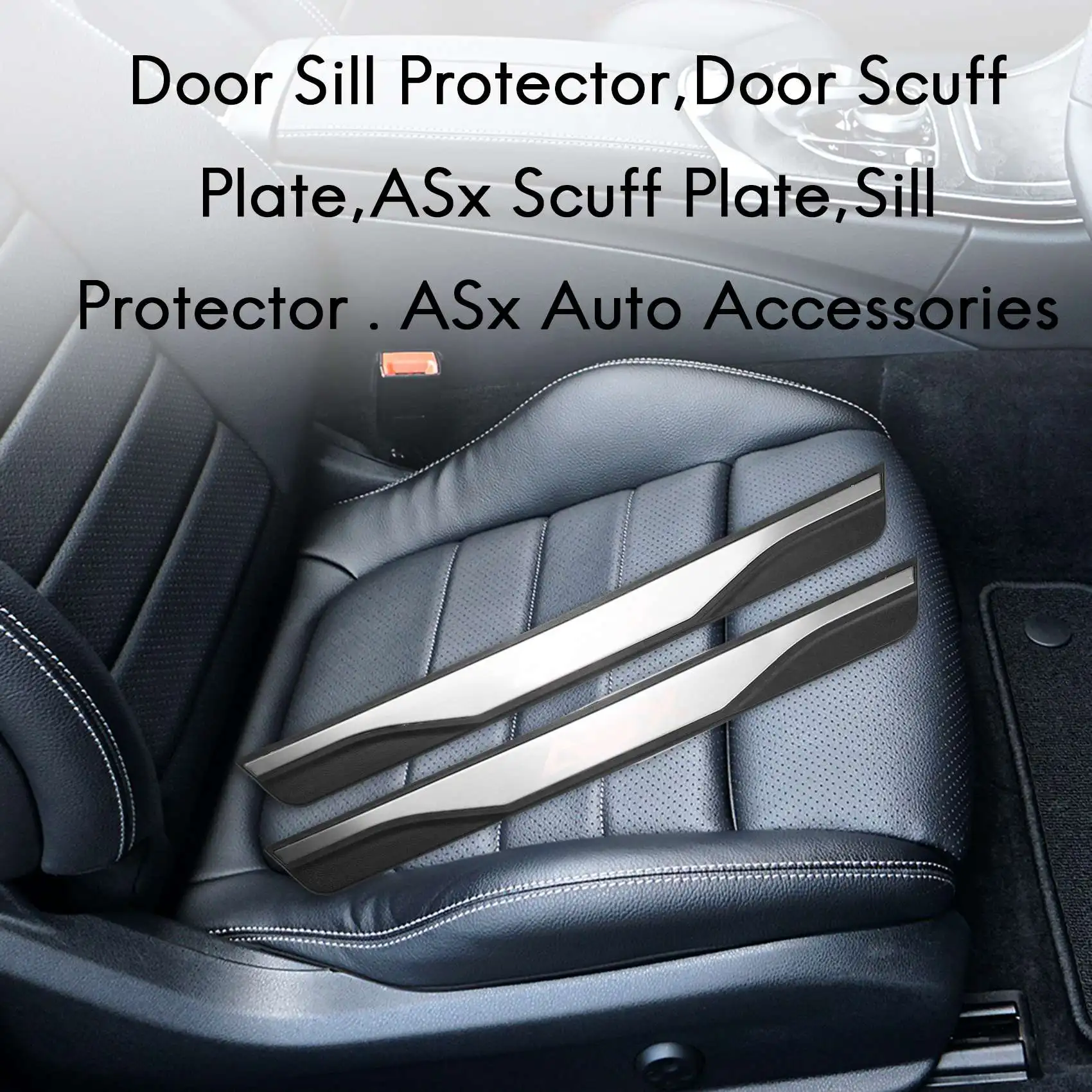 for Mitsubishi ASx Auto Accessories 2010 2019 Door Sill Protector Scuff PlateJAS