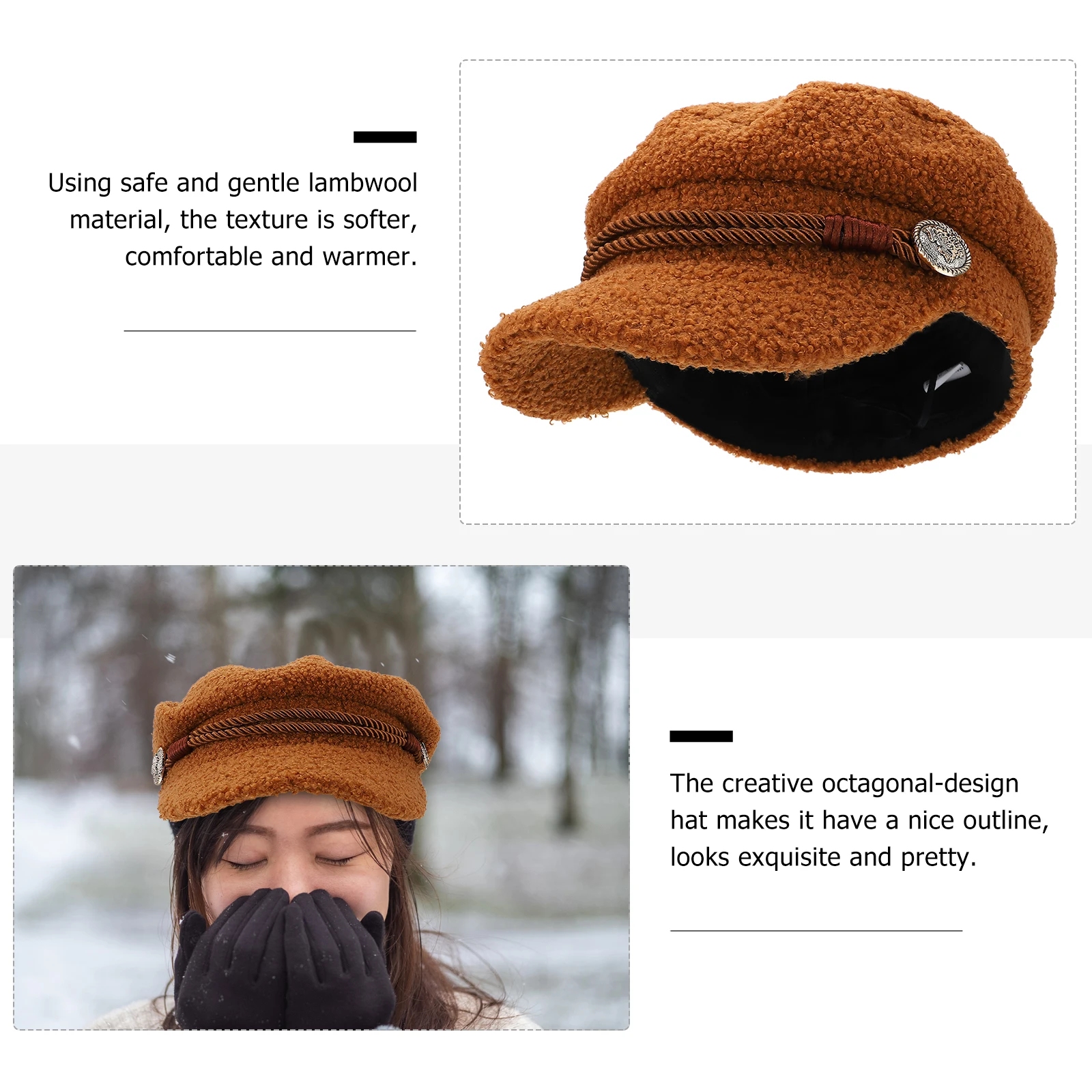 

Keep Warm Star Anise Hat 's Hats & Caps Octagonal for Bucket Woman