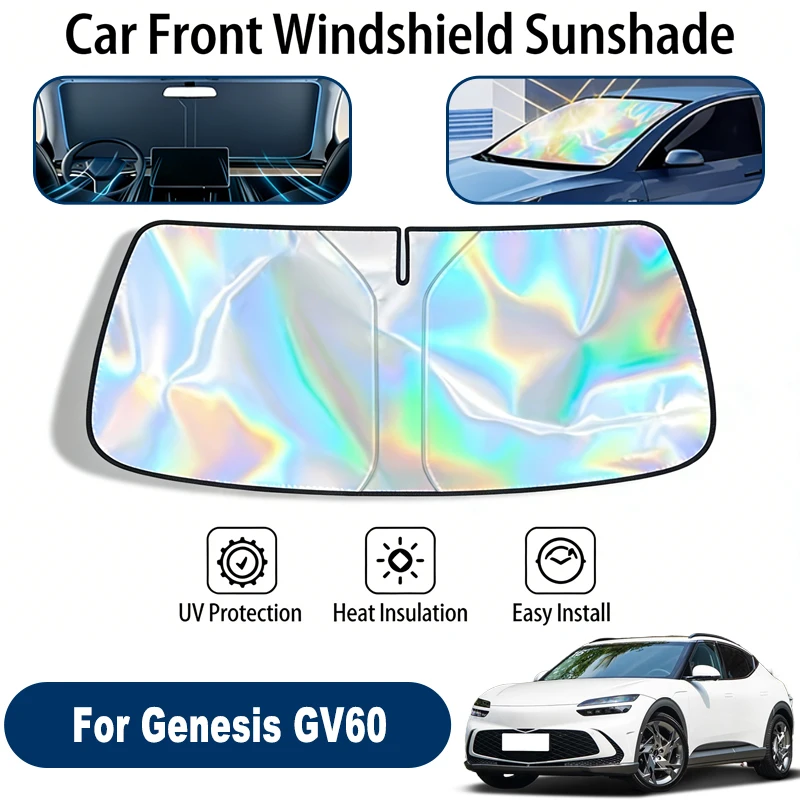 

Car Windshield Sun Shade UV Reflective Sun Visor Protection Cover For Genesis GV60 JW 2021-2026