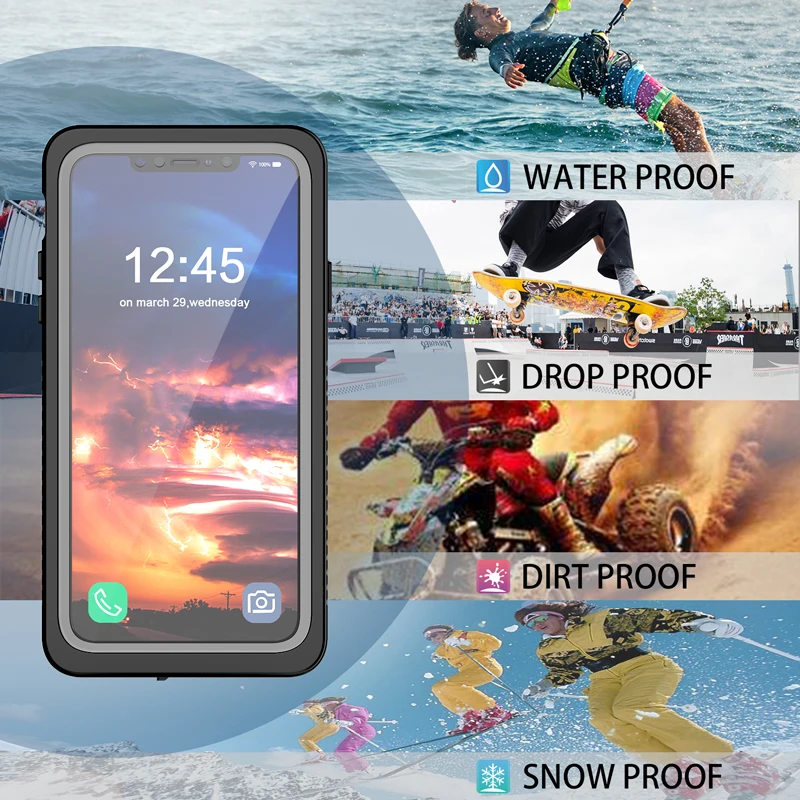 

20pcs 2M IP68 Waterproof Case for iPhone 12 11 Pro Max XR X XS MAX SE Shockproof Diving Case Cover For iPhone 7 8 6 6S Plus 5S