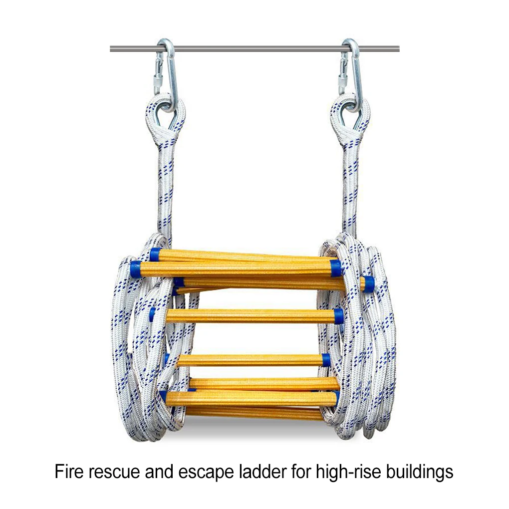 

Metal Safety First With Fire Escape Ladder For Kids And Adults Emergency Ladder With Spring Hooks