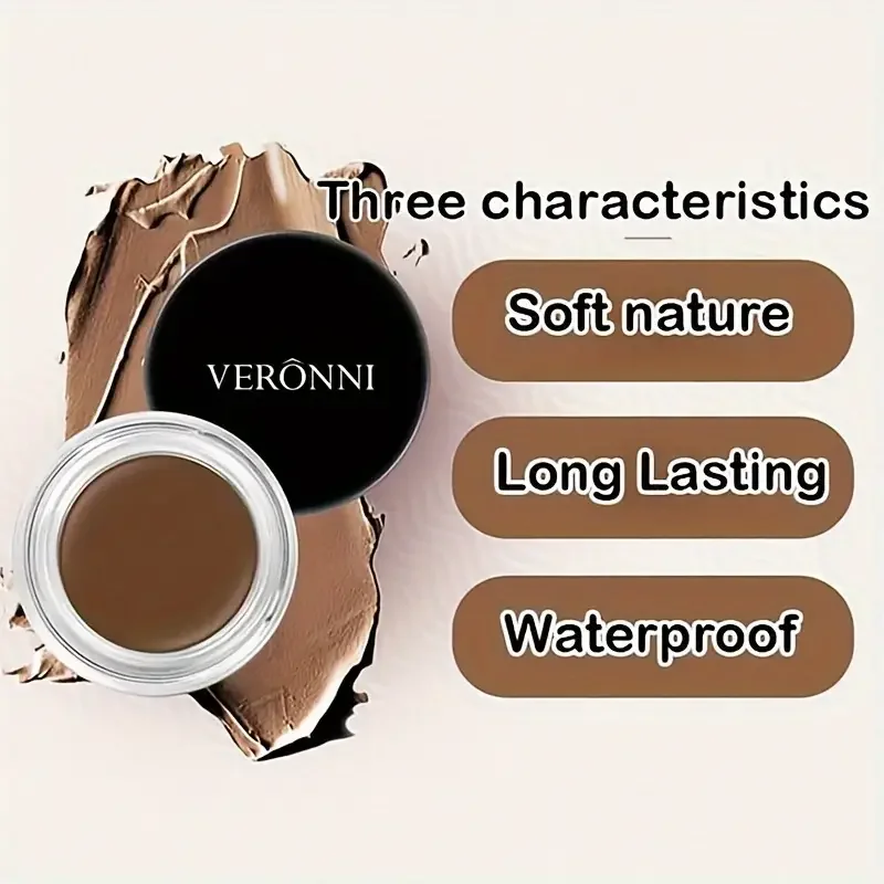 جل دهان الحواجب الناعم طويل الأمد ، كحل مقاوم للماء ، صبغة حاجب العين ، مكياج أسود ، مستحضرات تجميل #5