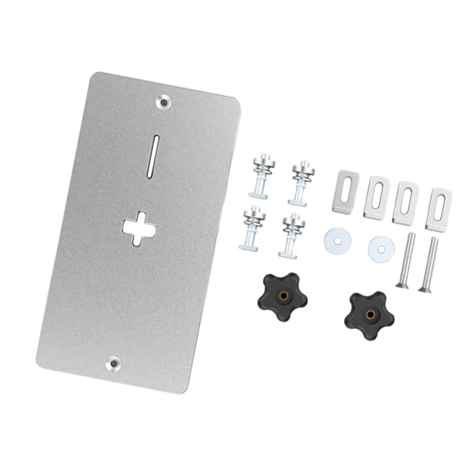 Jig Saw Work Bench Insert Plate Aluminum Alloy Table Flip Board Stable Support for Crafting and Carpentry