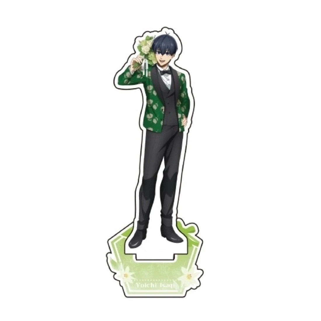 Hot Anime Blue Lock Rin Itoshi Acrylic Stand Figure Chibi Anime Standing Sign Model Plate Desk Decor Fans Gift Keychain