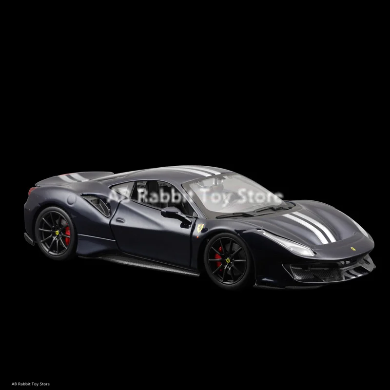 Bburago 1:24 Scale Ferrari 488 Pista Stradale Sport Car Alloy Luxury Vehicle Diecast Cars Model Toy Decor Collection Boy Gift