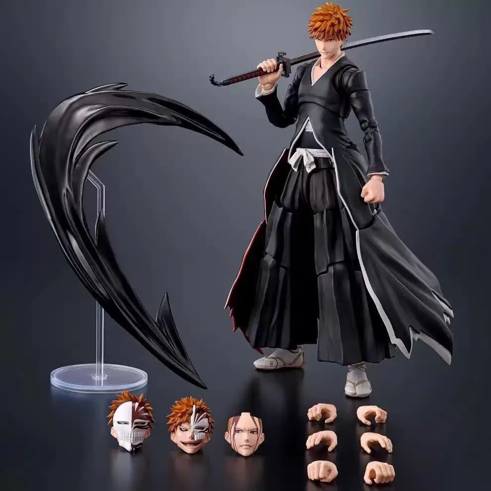 

[In Stock] SHF Kurosaki Ichigo Void Crescent Sky Rush Death Mobile Handheld Model Bandai Authentic Brand New