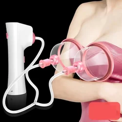 Electric Chest Massage Device Enlargement Vacuum Pump Anti-Chest Sagging Double Suction Cup Breast Growth Massage Instrument