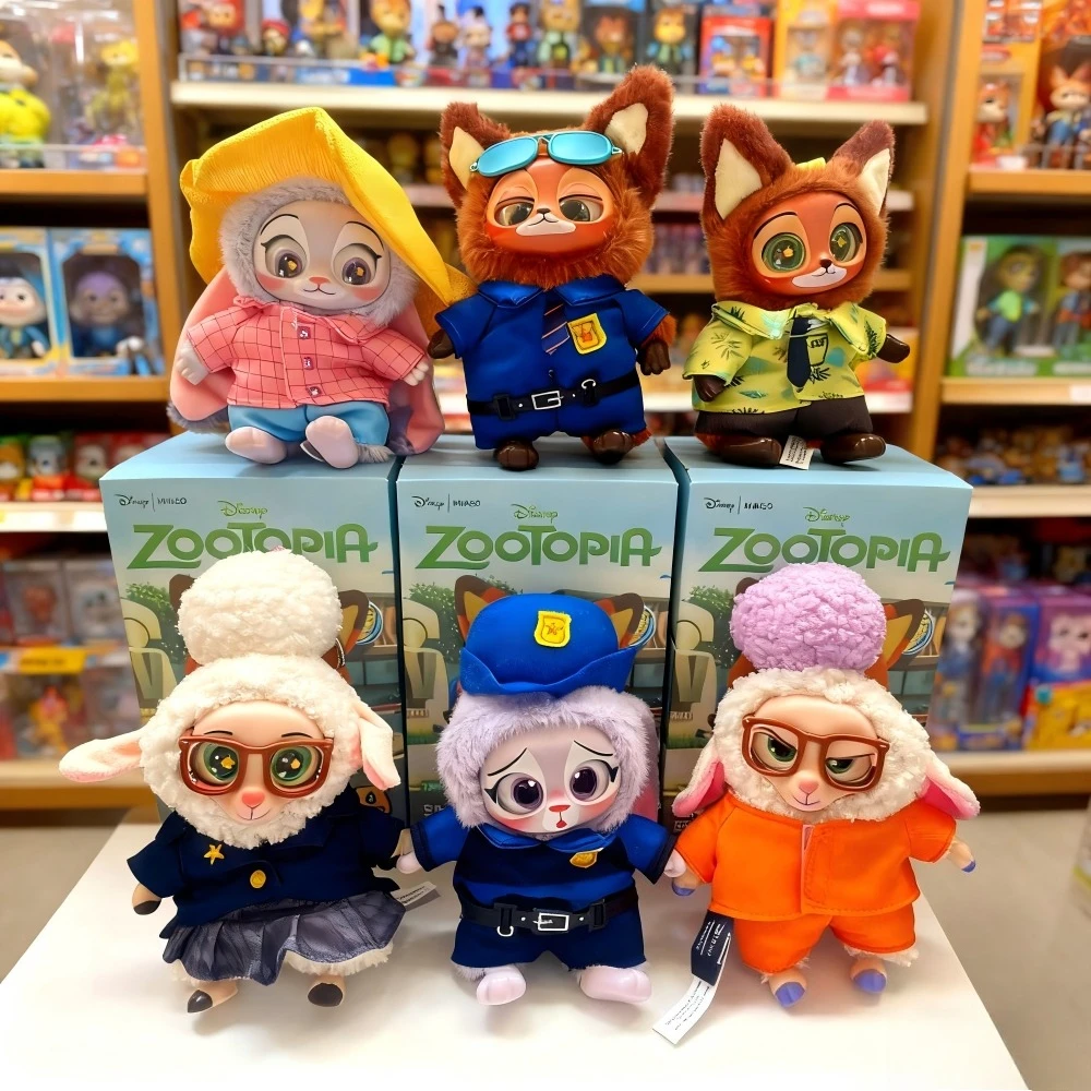 

Zootopia Blind Box Cute Nick Judy Action Figure Zootopia Plush Vinyl Doll Mystery Box Anime Figures Cartoon Collection Model Toy