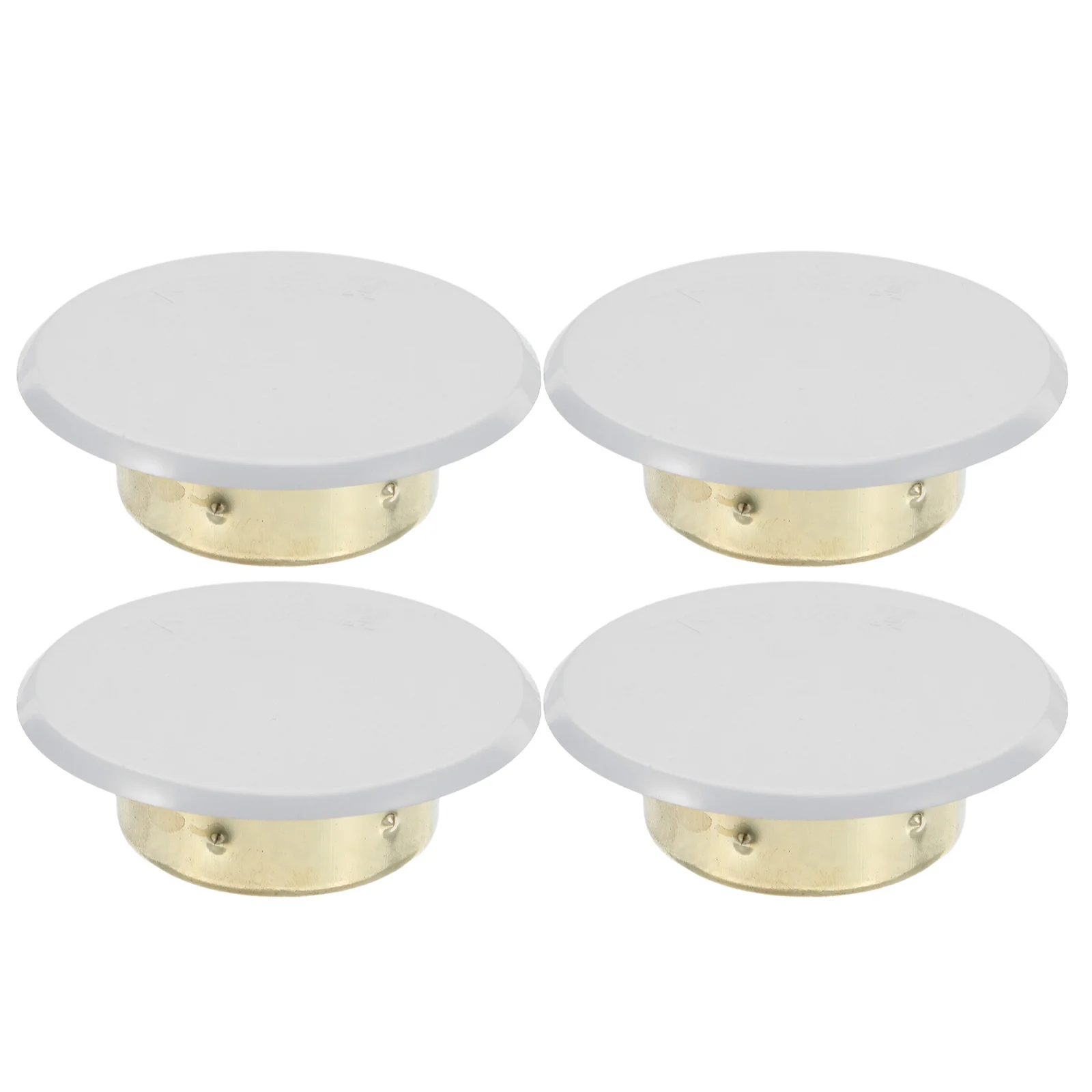4Pcs Fire Sprinkler Head Cover Plates Concealed Ceiling Mount Threaded Nozzle Protector for Sprinkler System Safety