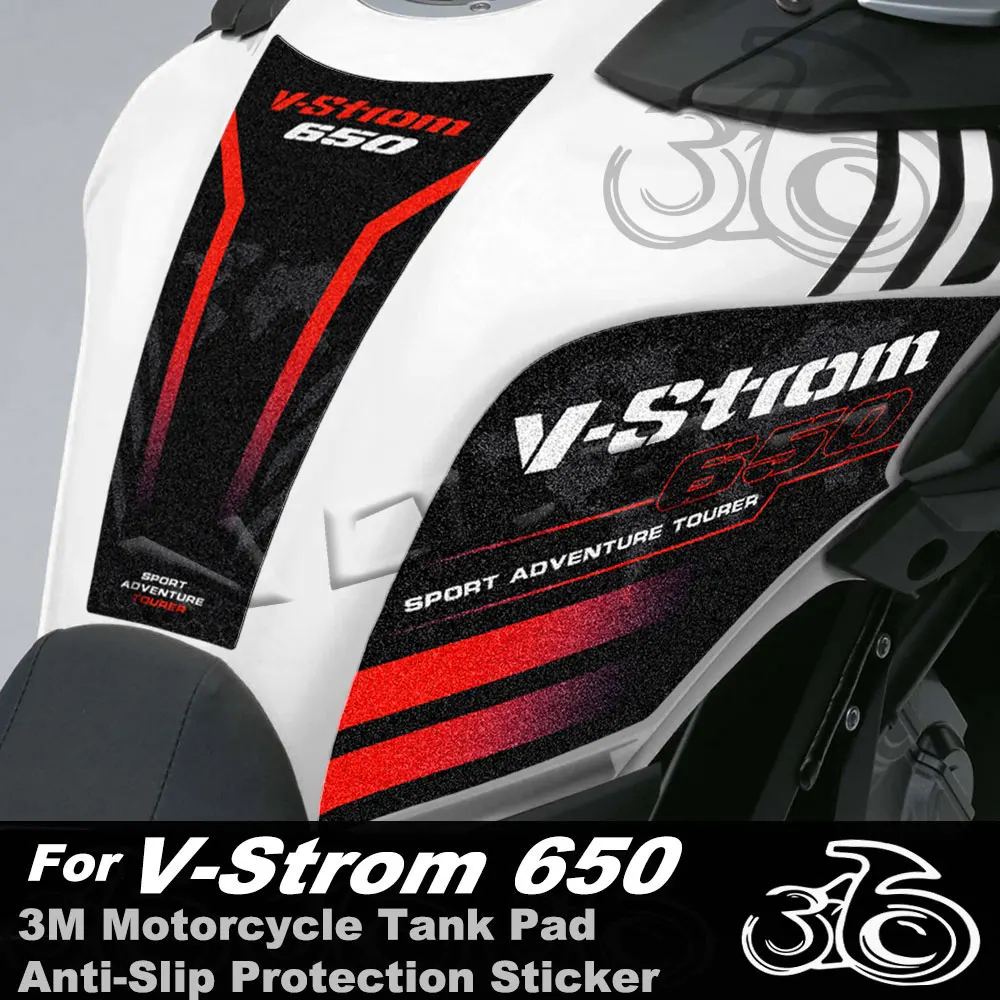 For V-STROM Vstrom DL 650 XT 650XT 3M Anti-Slip Motorcycle Fuel Tank Pad Sticker Protection Decal Accessories 2018-2023