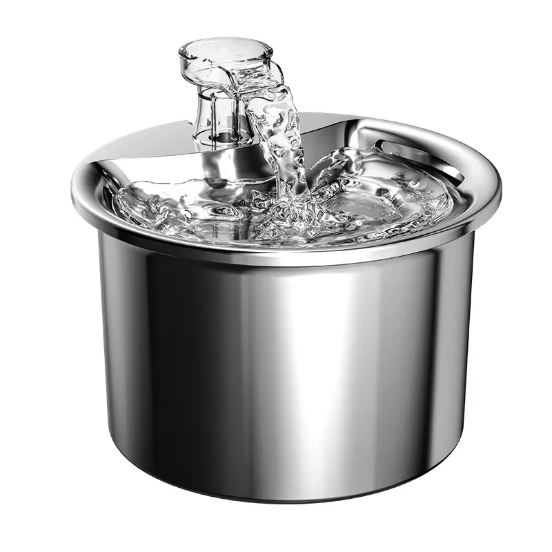 Cat Fountain Filter Stainless Steel Water Dispenser Smart Automatic Circulation Filter for Cat Flow Drinking Accessories