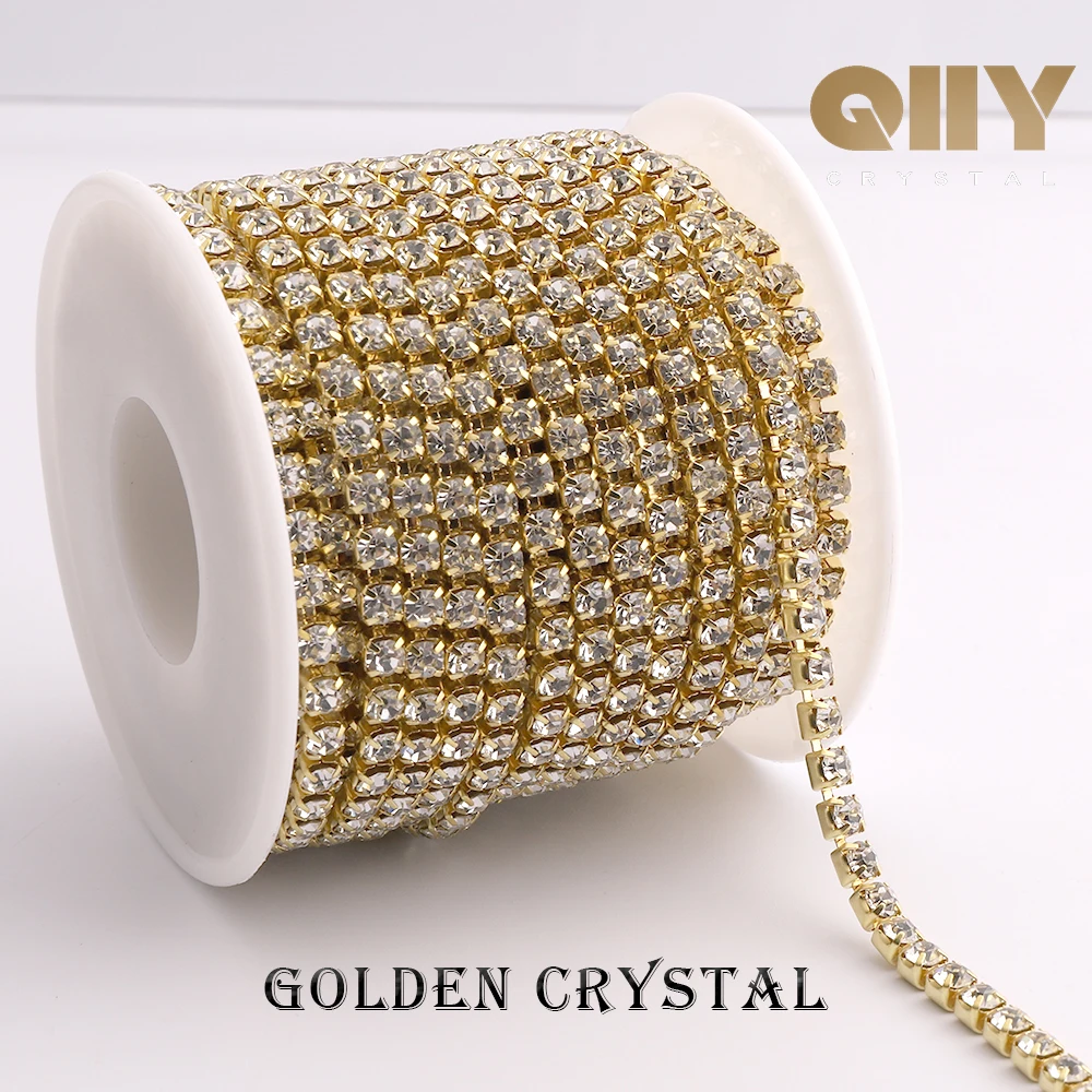 Claw Chain Glitter Crystal Strass Trim