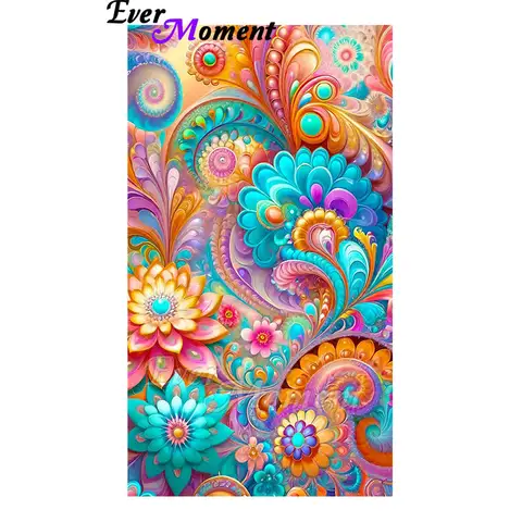 Ever Moment 5D fai da te trapano quadrato fiore astratto paesaggio arredamento per soggiorno ASF2969