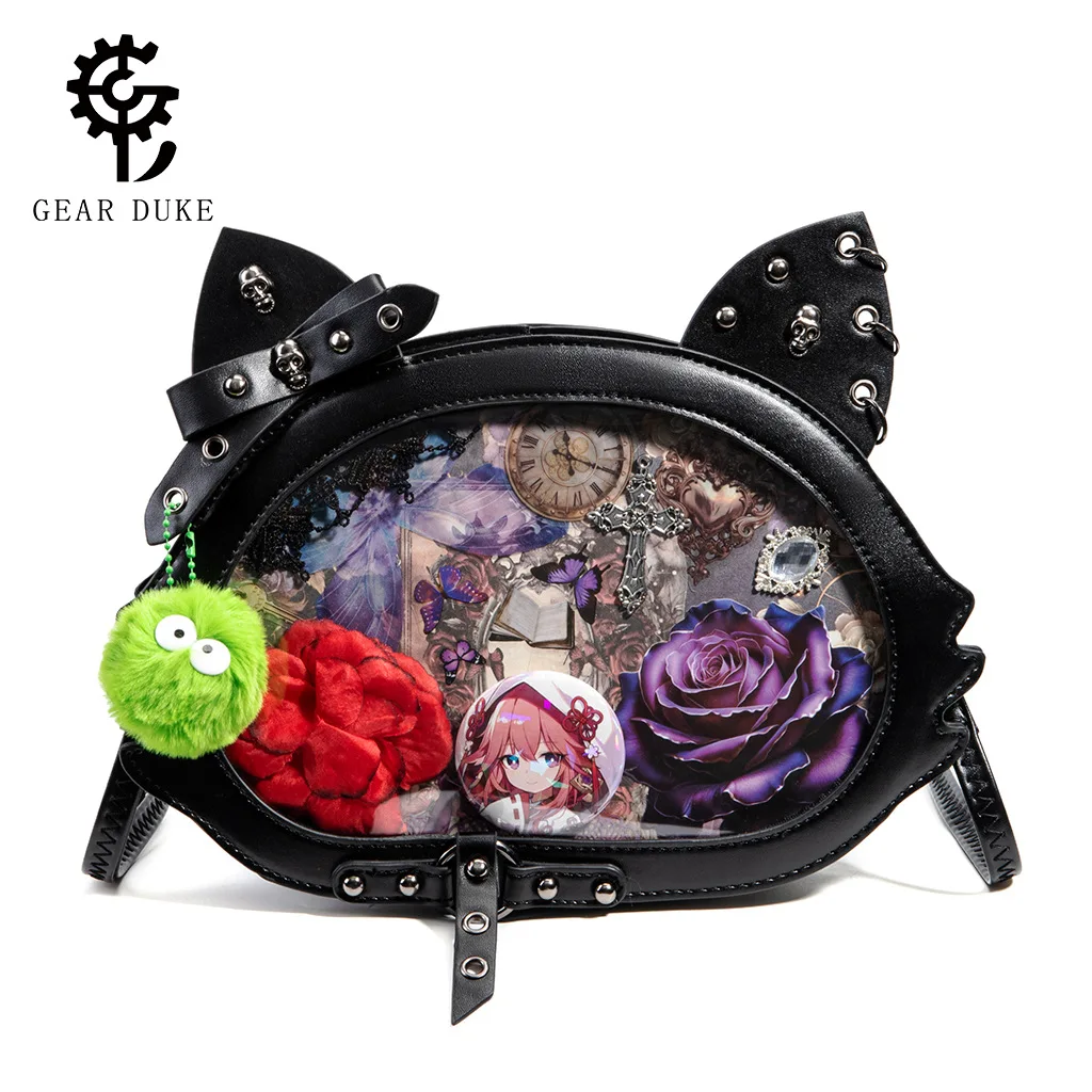 

New Japanese-Style Ita Bag Y2K Millennium Hot Girl Style Large Capacity Anime Badge Storage Bag Cartoon Creative Bag