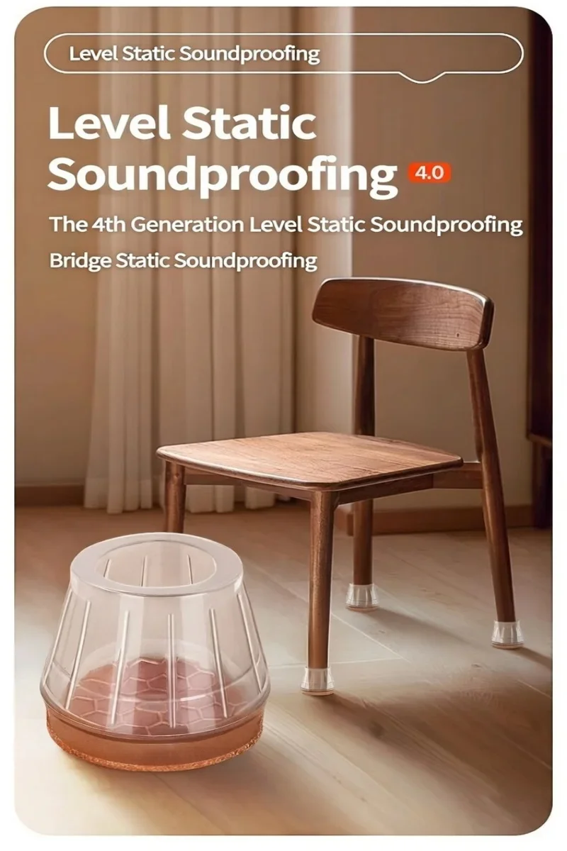 

Утолщенные силиконовые накладки для защиты ножек стульев от скольжения, износостойкие чехлы для ножек мебели, защита пола от царапин