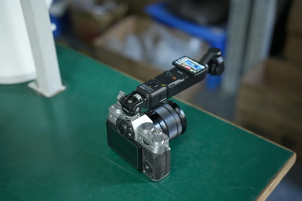 FOTGA Käfig für Pocket 3/4/4P Erweiterungsadapter Zubehör für DJI Osmo Pocket 3 Aluminium-Schutzkäfig Metallhalterungsadapter – Detail 3