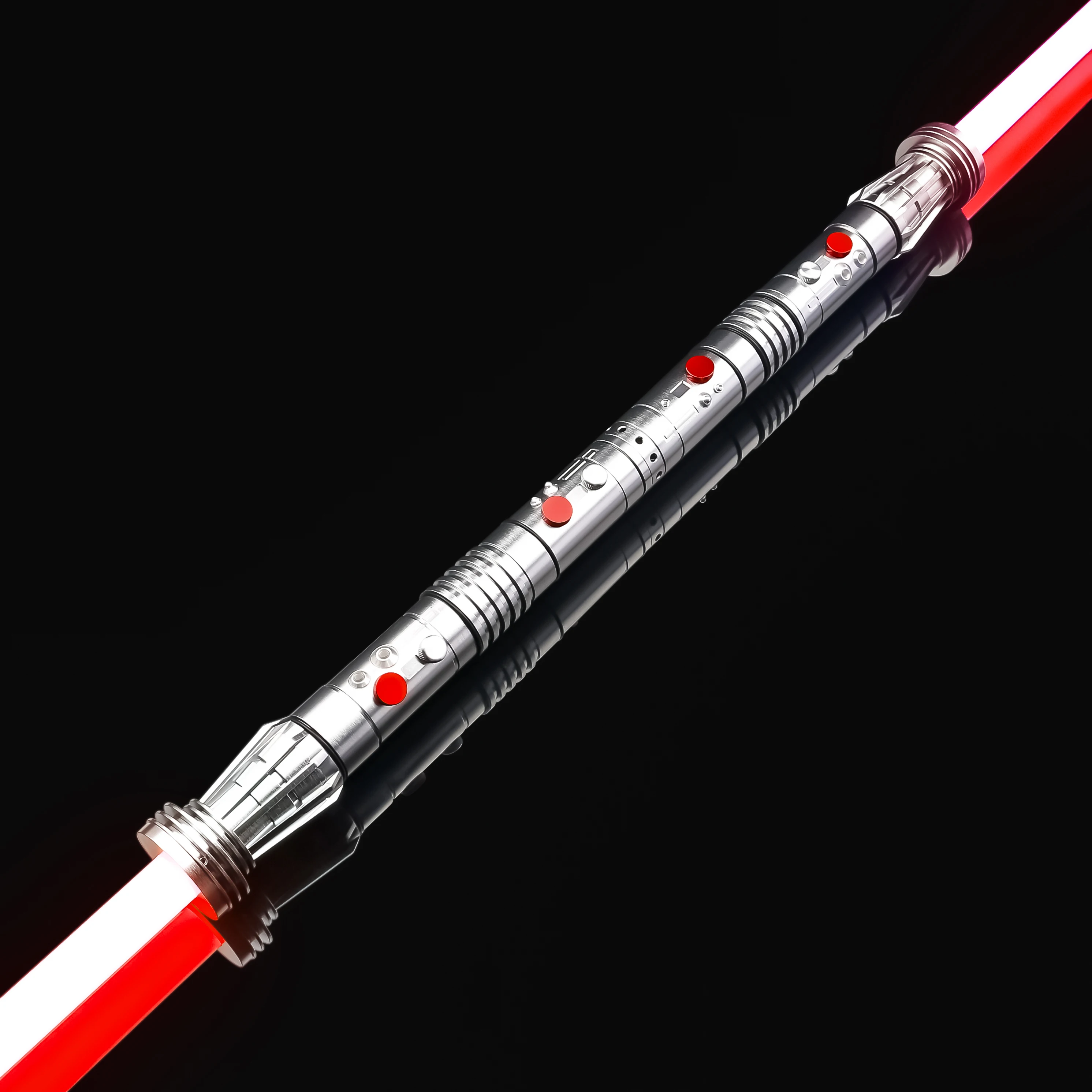 

Lightsaber Neo Pixel 2PCS Double Blade Smooth Swing RGB Laser Sword Metal Handle Cosplay Toys Darth Maul Replica Saber Stafff