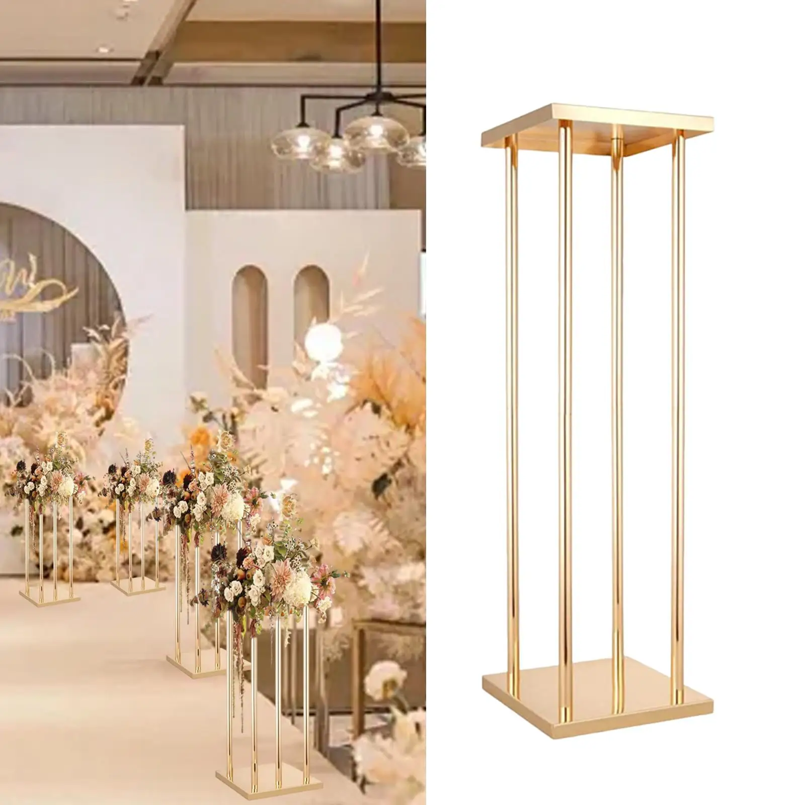 Flower Stand Wedding Decor Modern Supplies Holder Tabletop Flower Rack for Events Reception Festival Ceremony Party Anniversary