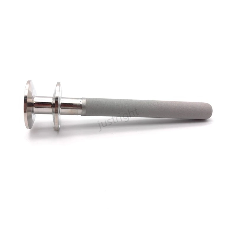 SS316L 2 Micron Aeration Stone with Dual 50.5mm Tri Clamp Oxygen Diffuser for Homebrew Beer Fermentation Carbonation Systems