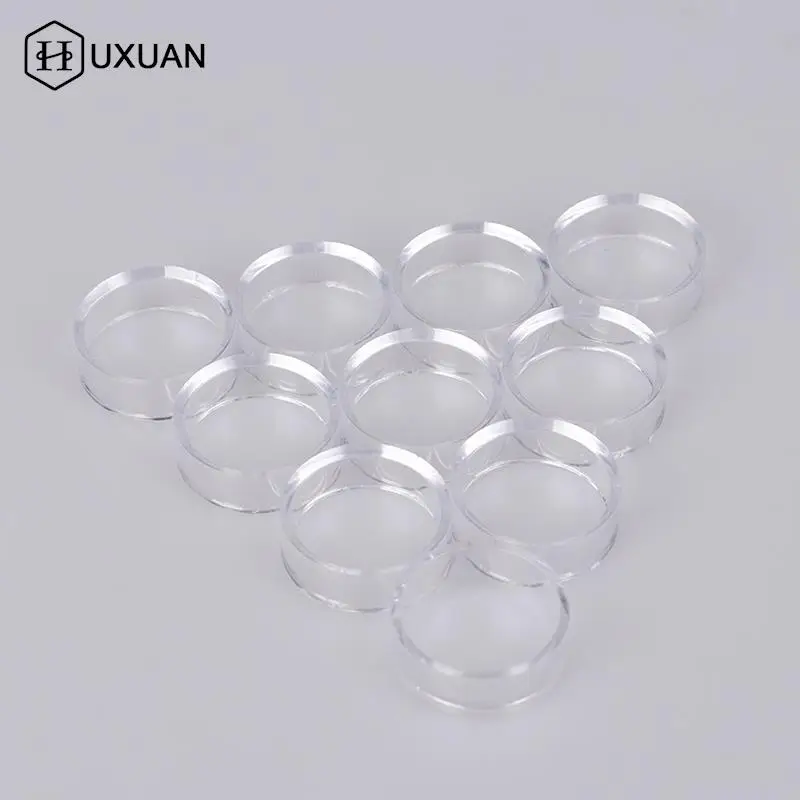 Soporte de exhibición transparente de acrílico, soporte de esfera para Pedestal de Base de bola de cristal, decoración de Pedestal, 3/10 Uds.