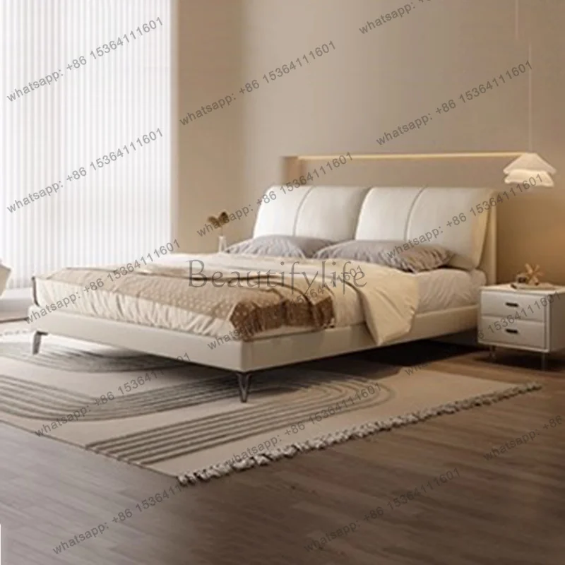 FG Bedroom Sleeping Doublebed Design Mordern Storage Safe Girls Headboards Bed King Size Frame Camas De Casal Trendy Furniture
