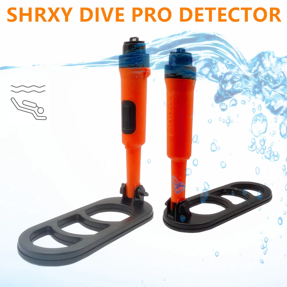 Waterproof Metal Detector Folding Version Pulse Coil Underwater Pulse Scan Pinpointer Scuba Detecting