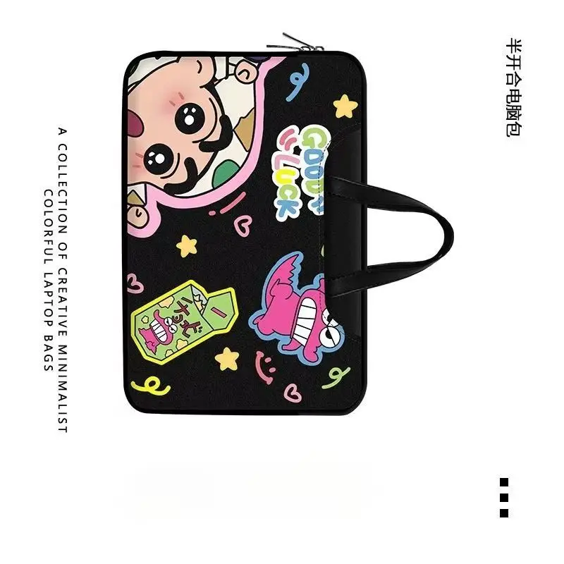 

Аниме Периферийный карандаш Шин Чан Сумка для ноутбука Симпатичный большой вместительный органайзер для планшета Мультяшная сумка Чехол для ноутбука 12 13 14 дюймов 15 16 дюймов