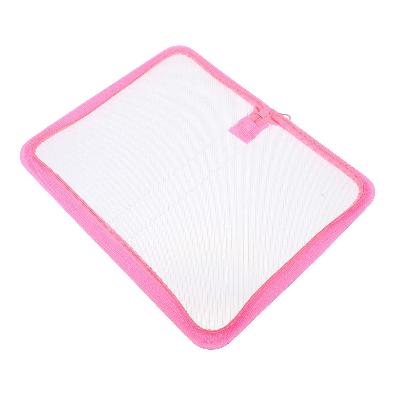 

Transparent Zipper Storage Bag Clear Pencil Case Pink Pouch Student Stationery Multi Use Pen Bag Plastic Pencil Pouch Zippered