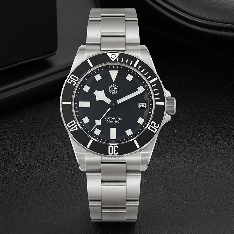 San Martin Diving Watch Luxury NH35 Automatic Movement Watches 316L Sapphire Glass Ceramic Bezel Waterproof Wristwatch SN0121G