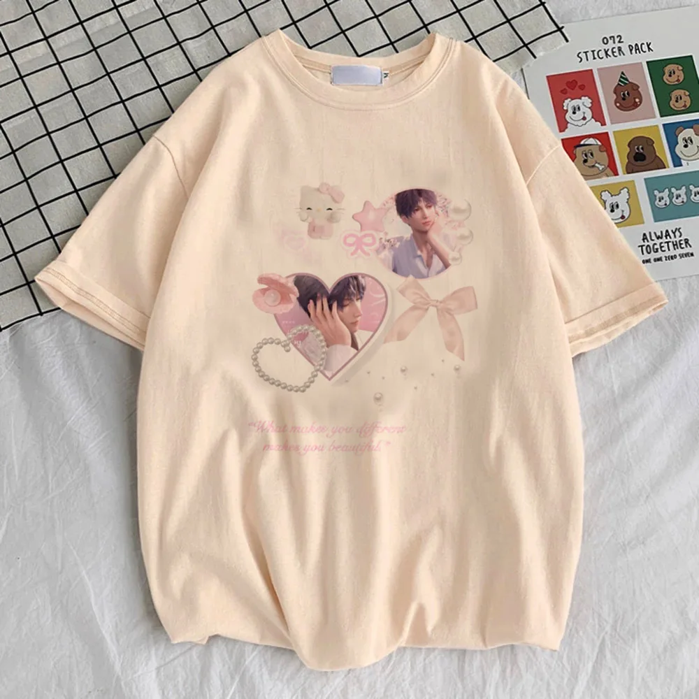 Love And Deepspace t shirt women hip hop 80s aesthetic Graphic t-shirt 2000s Classic anime Comfortable korean clothes women