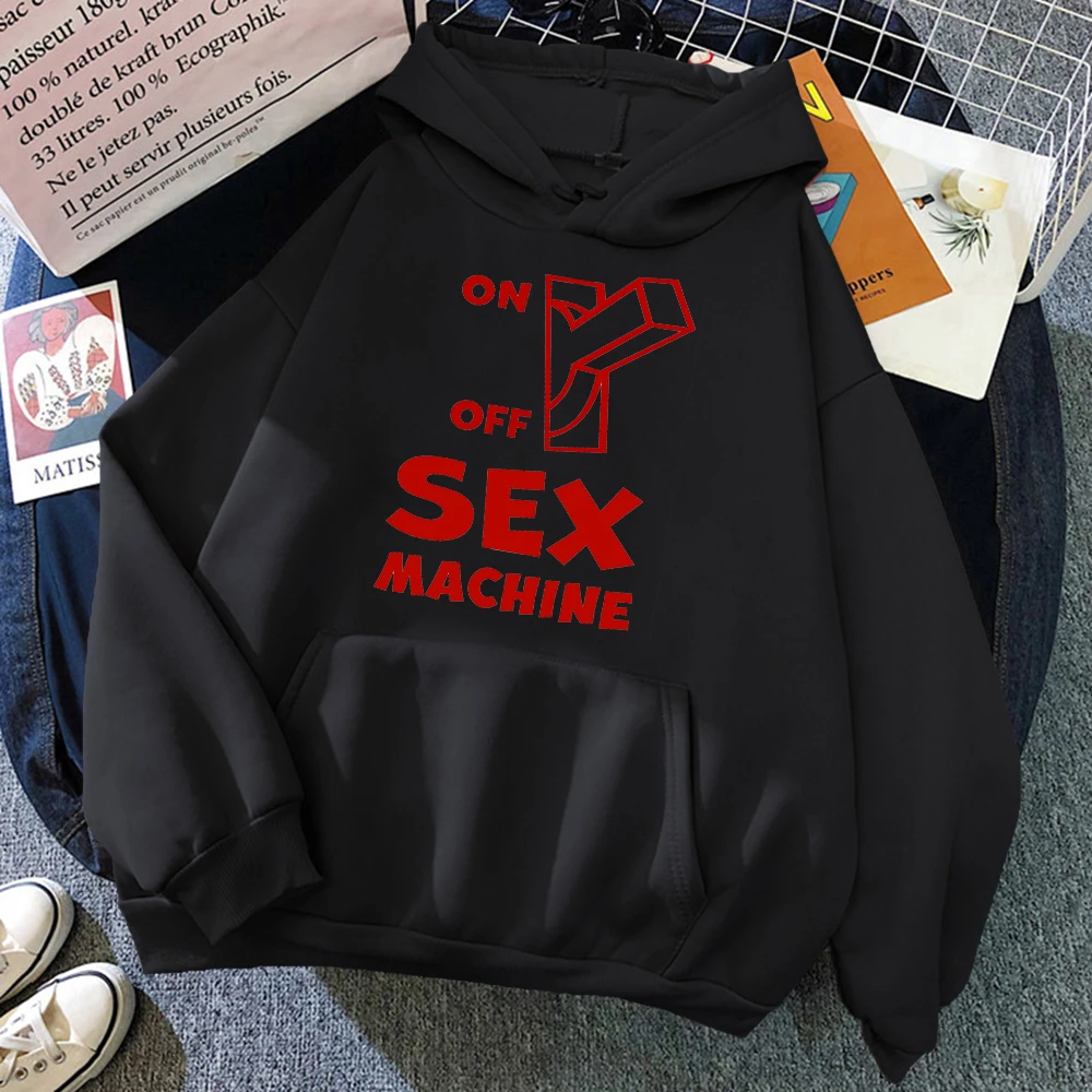 2024 Sex Machine Hoodies Men's and Women's Street Hooded Sweatshirt, Warm Spring and Autumn Top