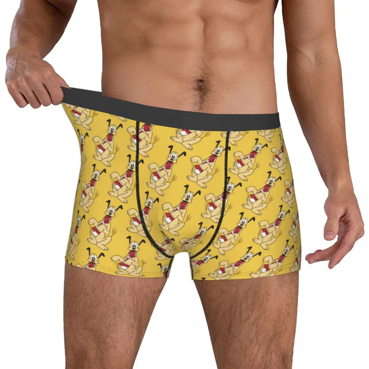 

Custom P-Plutoes Underwear Men Stretch Cartoon Boxer Briefs Shorts Panties Soft Underpants For Male