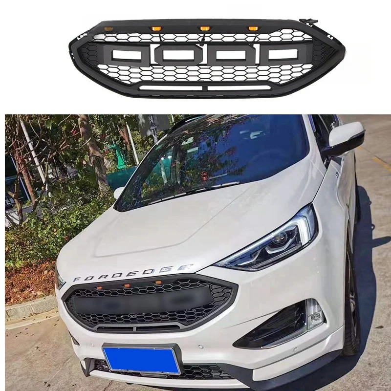 2019 2020 Edge Mesh Grills Fit For Edge 2021 Front Bumper Cover Abs Racing Grille Grill Auto Accessories Parts