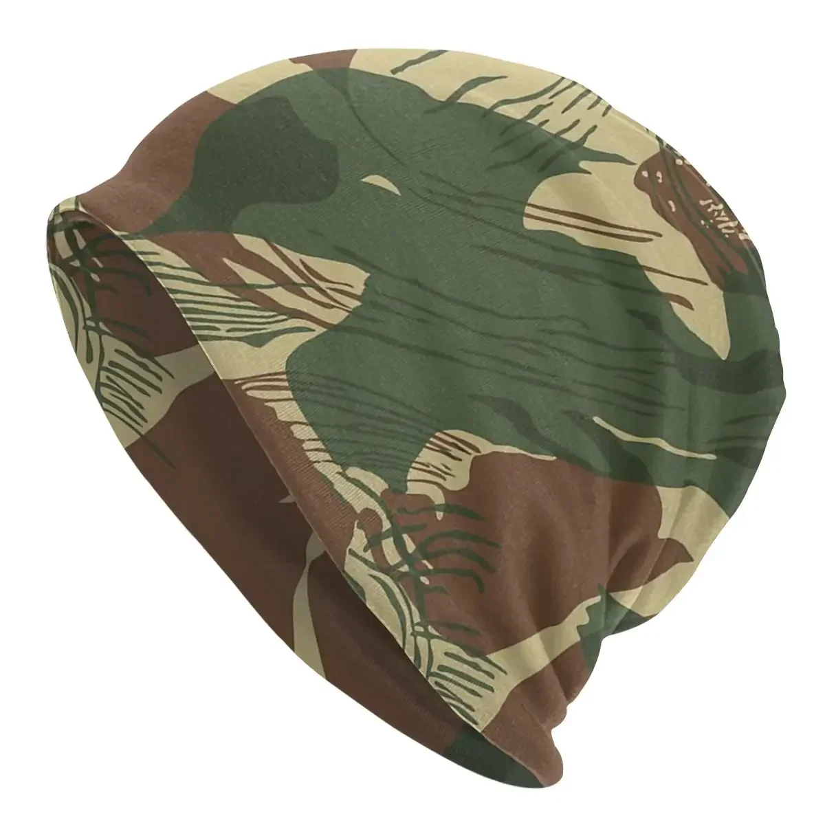 Rhodesian Brush Stroke Camouflage Men Women Thin Beanies Outdoor Ski Cap Skullies Bonnet Hat