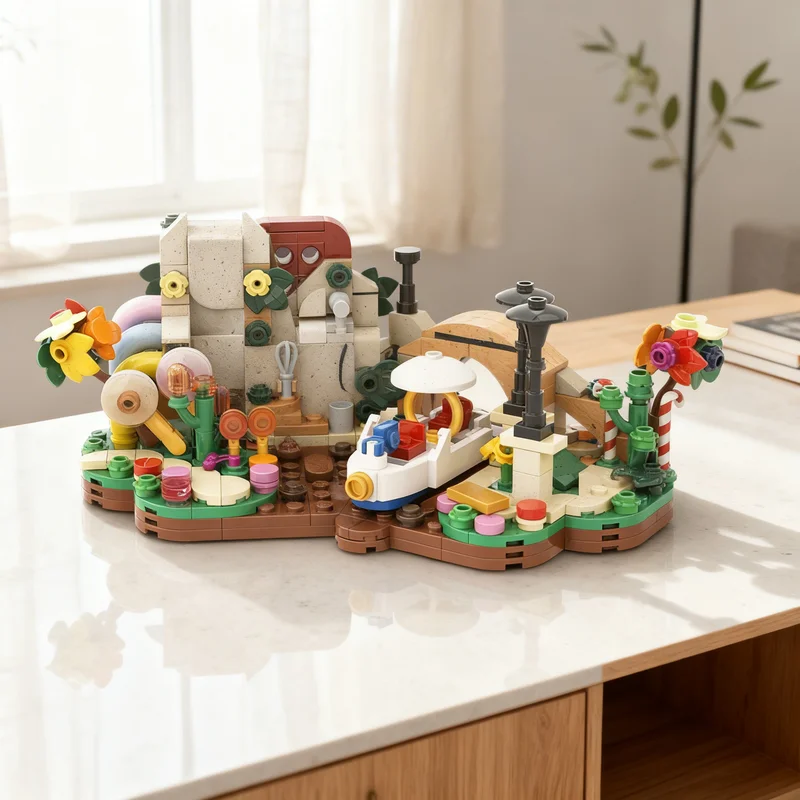 390pcs MOC MINI Willy Wonkas Chocolate Factory Ideas And CUUSOO Model Building Blocks Toy DIY Art Assemble Birthday Education