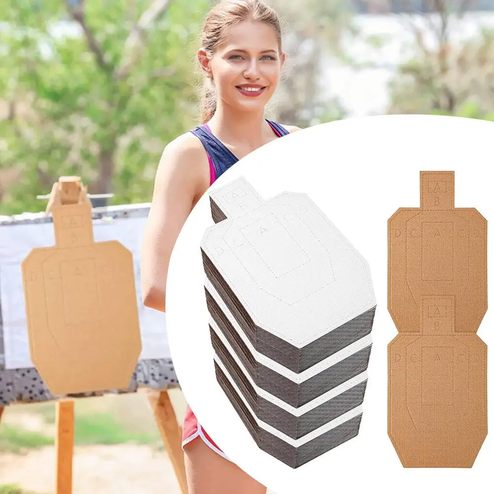 

10 Pack Paper Shooting Targets Cardboard Silhouette Shooting Target Body Shape Targets For Bow Arrows Archery Shooting Hunt S2T8
