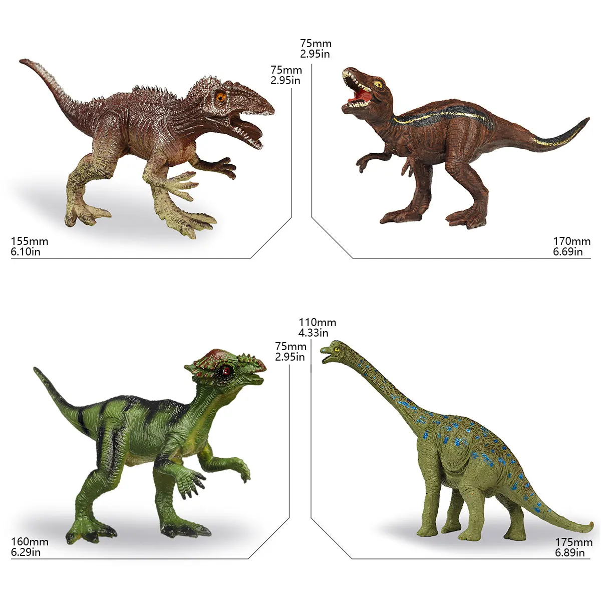 8 dinossauros simulados em PVC sólido |   Versão pintada |   Conhecimento sobre animais |   Iluminação Animal Infantil |   Brinquedos Cognitivos Interativos Pai-Filho |   Ensino do jardim de infância |   Presentes de verão para festa de aniversário infantil |   Pterossauro Tiranossauro |   Ornamentos decorativos