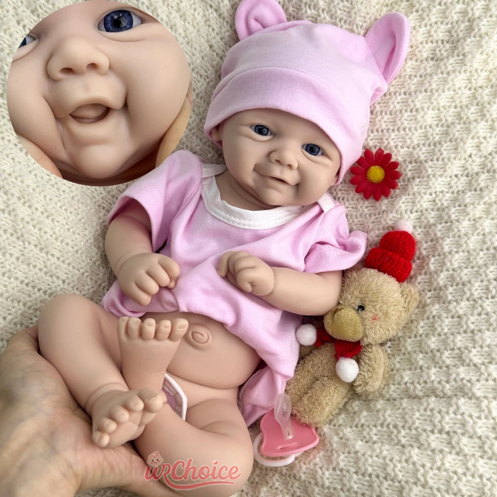 43 سم فيفيان ناعمة مقاومة للماء السيليكون ولد من جديد طفل فتاة حية رعاية الطفل دمية تهدئة الدعم لمرضى الزهايمر هدية