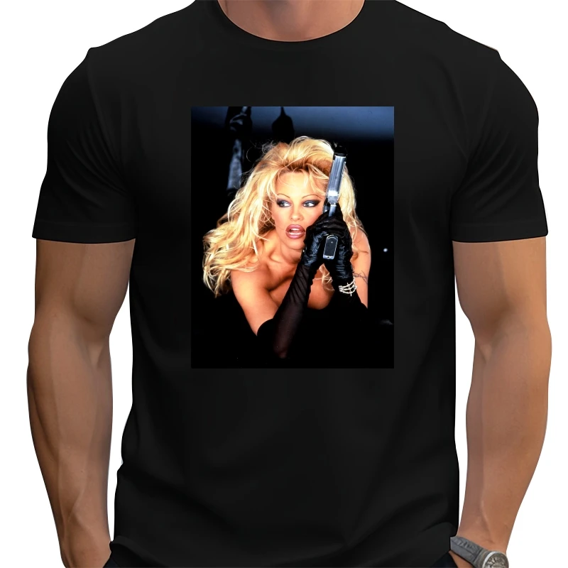 

Футболка Pamela Anderson B Homme Celebrite Футболка Col Rond Homme