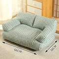Checkered sofa size
