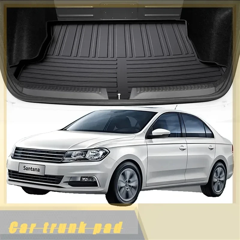 Car Auto Rear Boot Cargo Liner Tray Trunk Mat Carpet for Volkswagen SANTANA 2013- Cushion Pad Carpet Pad Anti-dirty Anti-water