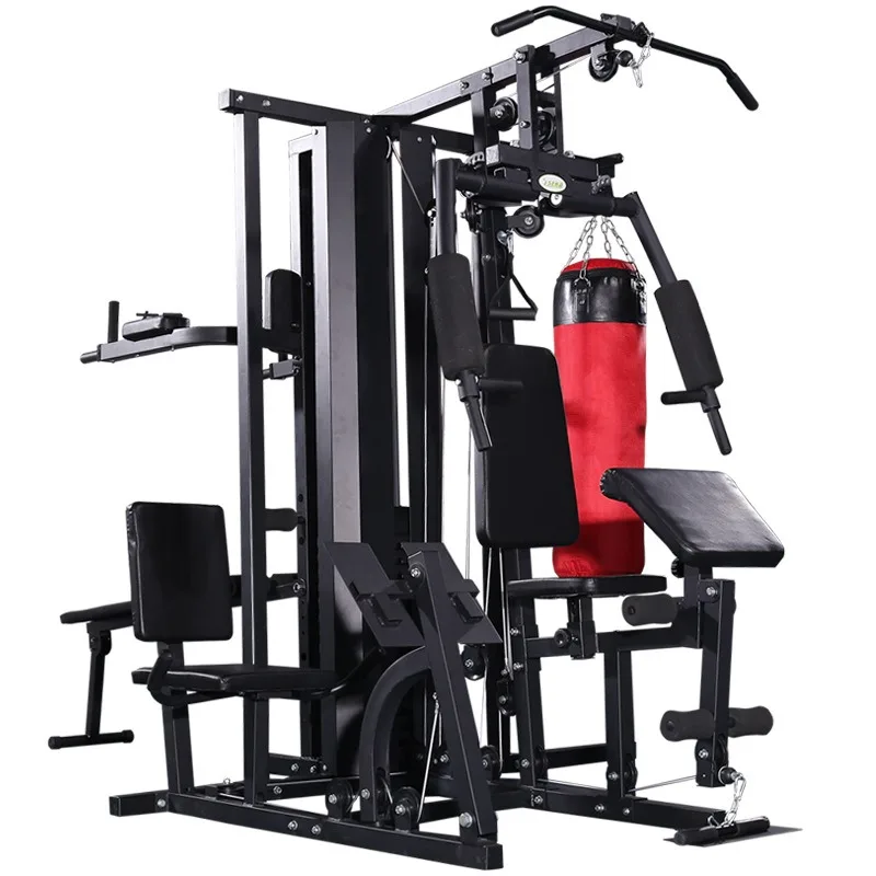 Fitnessgeräte Haushaltsset Kombination Indoor Gym Kraft Umfassende Trainingsgeräte Vier-Personen-Station