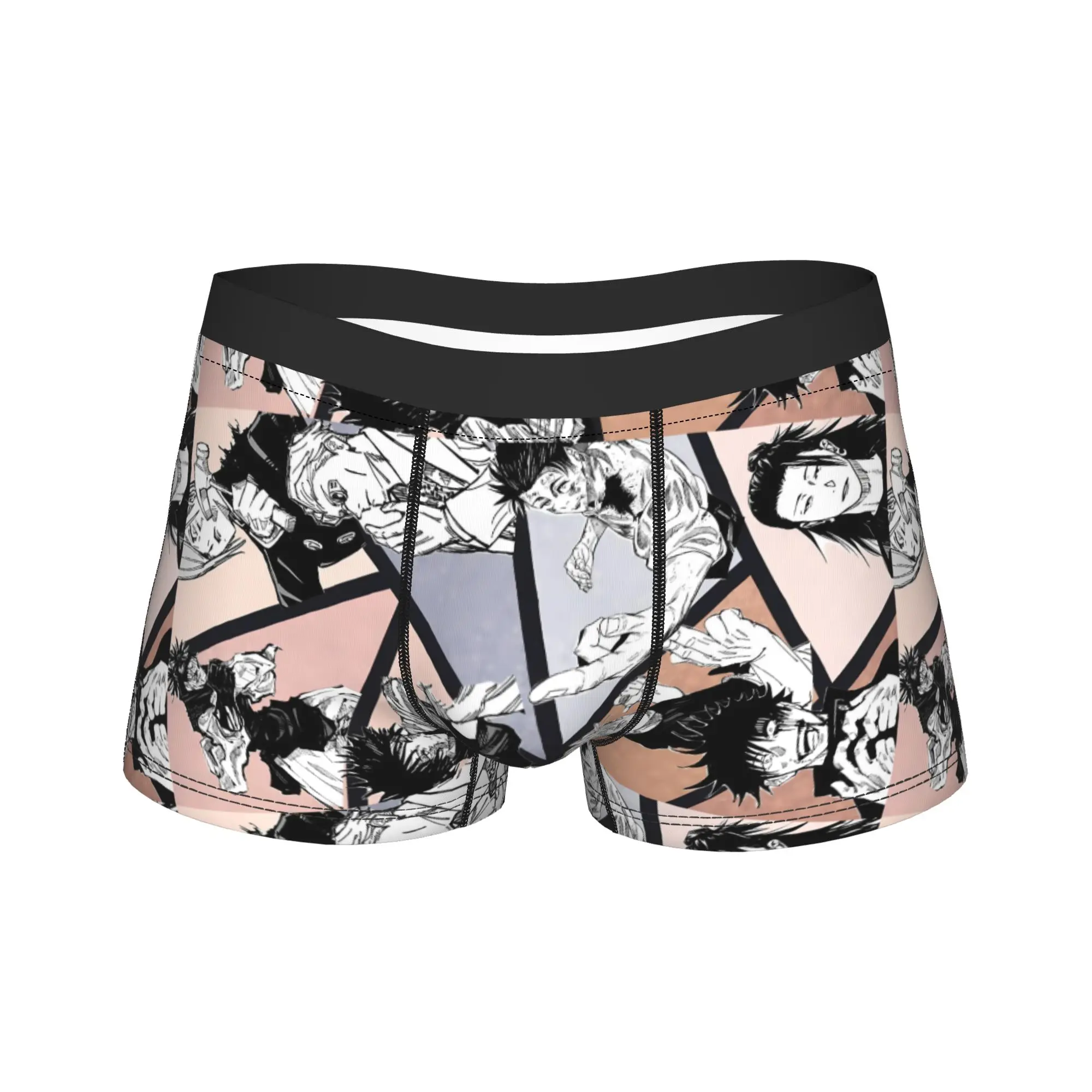 Megumi Fushiguro Comic Patchwork Underwear Jujutsus Kaisens Panties Shorts Briefs For Man 3D Pouch Large Size Boxer Shorts