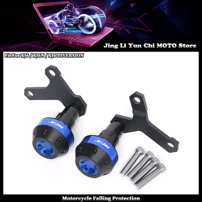 Protetor de Quadro de Motocicleta Contra Quedas, Protetor de Carenagem e Amortecedor de Impacto Compatível com YAMAHA XJ6 XJ6N DIVERSION XJ-6 Todos os Anos