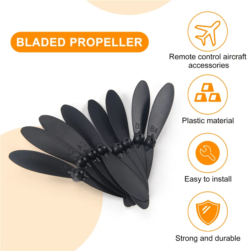 ABUM-8Pcs CW CCW شفرة المروحة ل Wltoys XK A110 A120 A130 A380 RC قطع غيار الطائرة